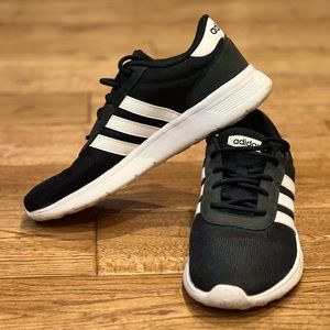 Adidas black sneakers, size 8